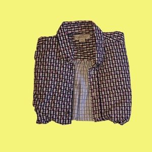 Patterned Button Up Shirt